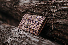 Peňaženky - Korková peňaženka M ornament - 10786788_