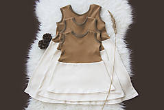 Detské oblečenie - Šaty NATURE (biobavlna) - 10787395_