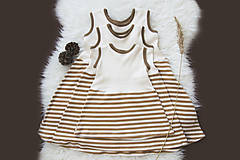 Detské oblečenie - Šaty NATURE (biobavlna) - 10787396_