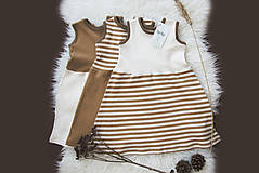 Detské oblečenie - Šaty NATURE (biobavlna) - 10787398_