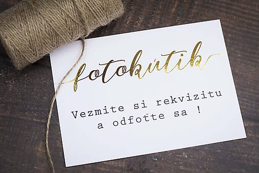 Papiernictvo - Fotokútik II. - informačná kartička - 10786728_