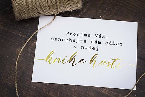 Papiernictvo - Kniha hostí III. - informačná kartička - 10786729_