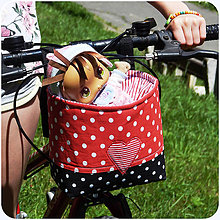 Detské tašky - Košík / taška na bicykel - BikeBag Jahodový - 10789262_