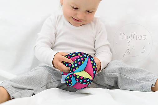  - Montessori úchopový míček - lentilky - 10791015_