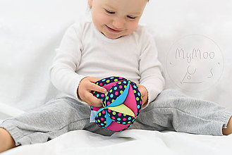 Hračky - Montessori úchopový míček - lentilky - 10791015_
