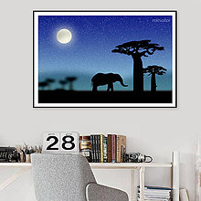 Grafika - Grafika Deň a noc (safari v noci) - 10790003_