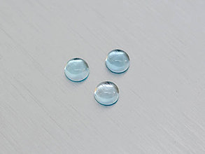 Minerály - Topás sky modrý prírodný okrúhly 6 mm kabošon - 10792856_