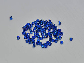 Minerály - Spinel syntetický VVS farba zafír, spinel 1.5 mm okrúhly - 10793214_