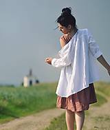 Blúzky a košele - Košile lněná - bílá - 10793551_