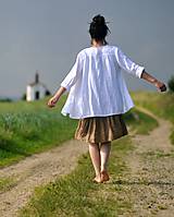 Blúzky a košele - Košile lněná - bílá - 10793552_