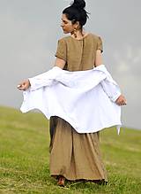 Blúzky a košele - Košile lněná - bílá - 10793553_