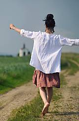 Blúzky a košele - Košile lněná - bílá - 10793556_