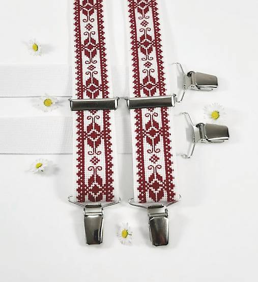 Pánske doplnky - Pánske traky II folk vyšívané - 10792242_