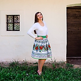 Sukne - Dámska sukňa Hore vŕškom (zelená) - 10795084_