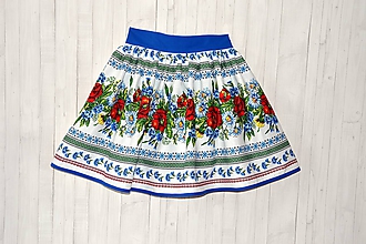 Sukne - Dámska sukňa Hore vŕškom (modrá) - 10795089_
