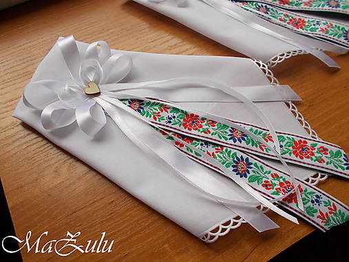 Svadobné pierka - FOLK svadobné pierko pre starejšieho - 10801590_