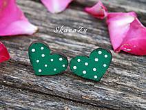 Heart dots mini // Green