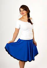 Tehotenské oblečenie - Tehotenská kolová sukňa - 299 farebných kombinácií - 10806076_