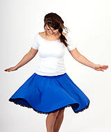 Tehotenské oblečenie - Tehotenská kolová sukňa - 299 farebných kombinácií - 10806077_