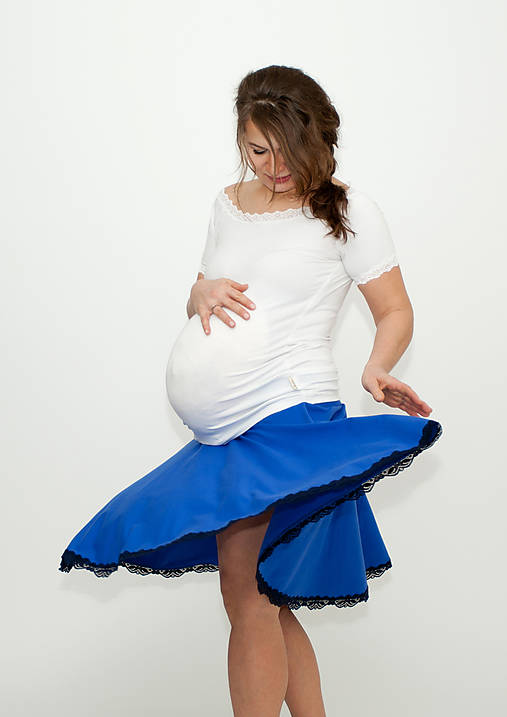 Tehotenská kolová sukňa - 299 farebných kombinácií