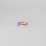 Prstene - ORDINARY - betónový prsteň (modrá) - 10806660_