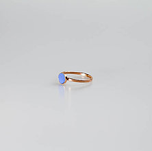 Prstene - ORDINARY - betónový prsteň (modrá) - 10806660_