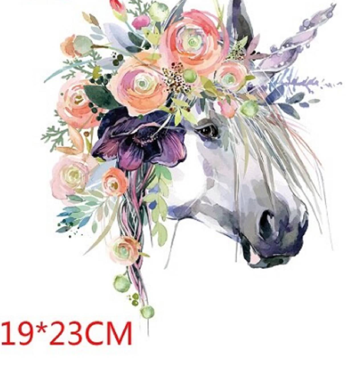 NZ101 Veľká nažehľovačka Jednorožec 19 x 23 cm