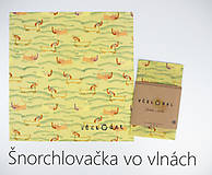 Úžitkový textil - Včelobal • M (Šnorchlovačka vo vlnách) - 10812525_