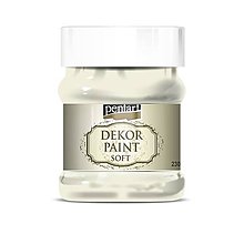 Farby-laky - Dekor paint soft chalky, 230 ml, kriedová farba (krémová biela) - 10815718_