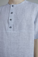 Pánske oblečenie - ľanová košeľa FIN - zľava - 10818931_