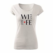 Topy, tričká, tielka - Tričko pre páry Manžel a manželka ♥ - 10818920_