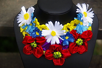 Náhrdelníky - Lúčne kvety- náhrdelník - 10821368_