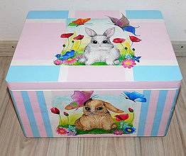 Úložné priestory & Organizácia - Bednička "Bunny box" - 10821050_
