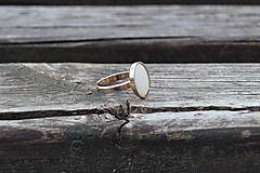 Prstene - Strieborný prsteň Opál - 10820014_