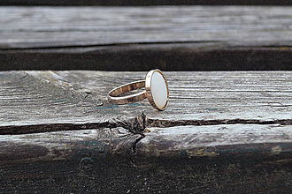 Prstene - Strieborný prsteň Opál - 10820014_