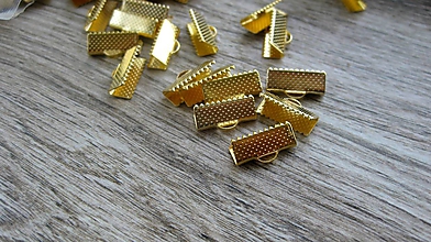 Komponenty - Koncovka, farba zlatá, 16 mm - 10821298_