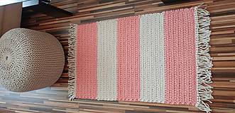 Úžitkový textil - Handmade koberček z kvalitných šnúr - 10821099_