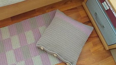 Úžitkový textil - Handmade  vankúš  z kvalitných šnúr - 10821144_