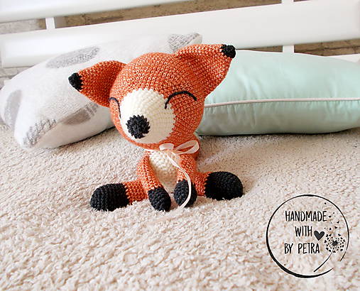 Hračky - Šťastná líška ♥ (Šťastná líška s hrkálkou) - 10823113_