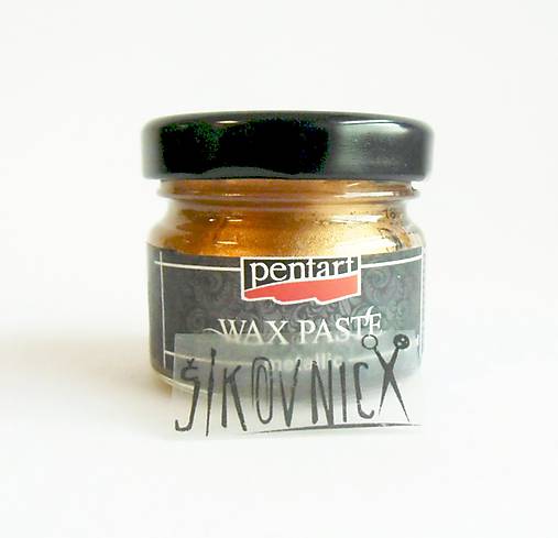 Metalická vosková pasta, 20 ml (bronzová)