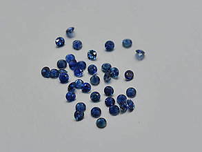 Minerály - ZAFÍR prírodný modrý okrúhly 2 mm NAHRIEVANÝ - 10823661_