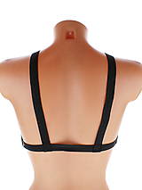 Spodná bielizeň - čirený gothic postroj na telo body harness open bra k1 - 10827828_