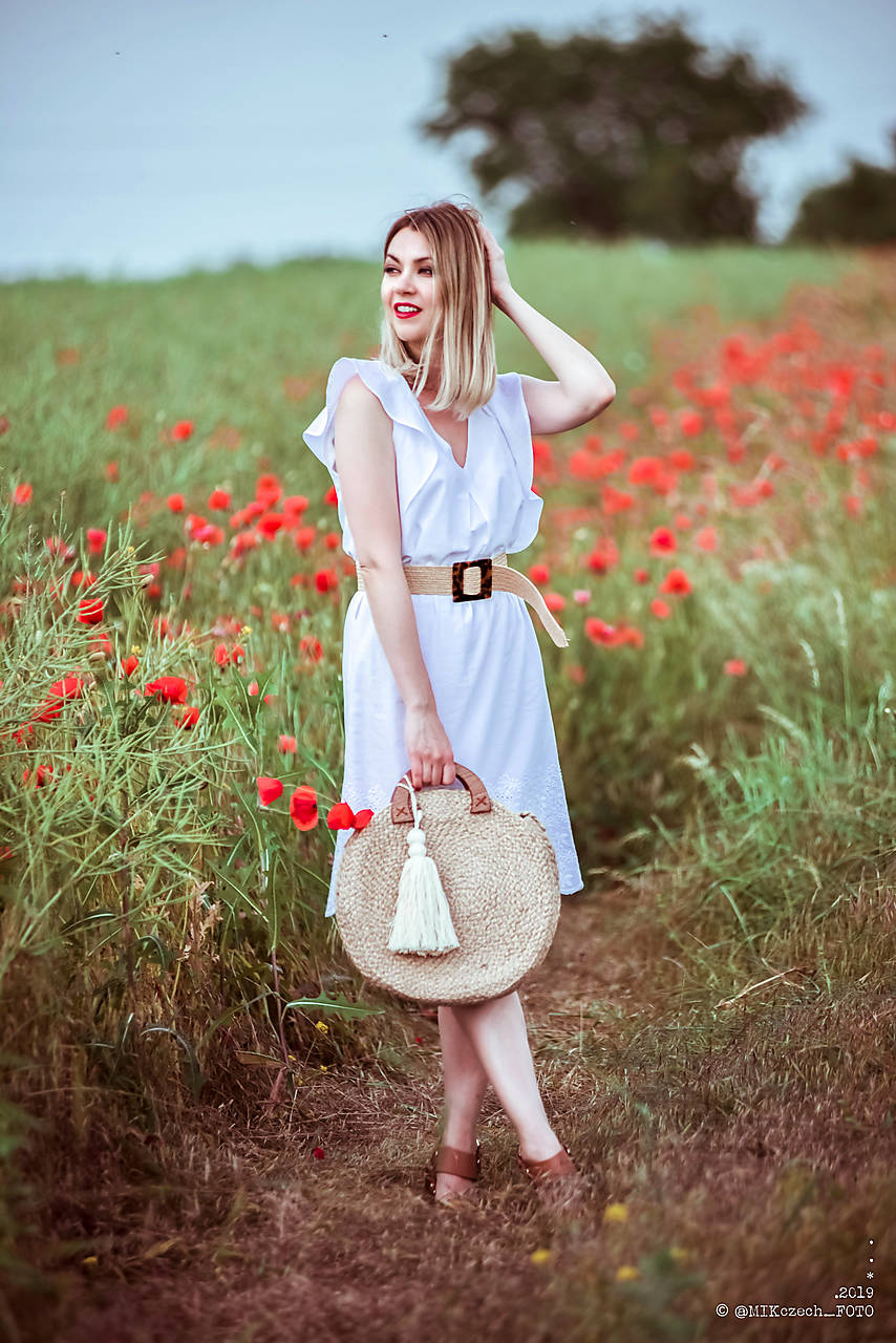 Letné šaty biele