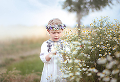 Detské doplnky - Detský kvetinový venček - 10828842_