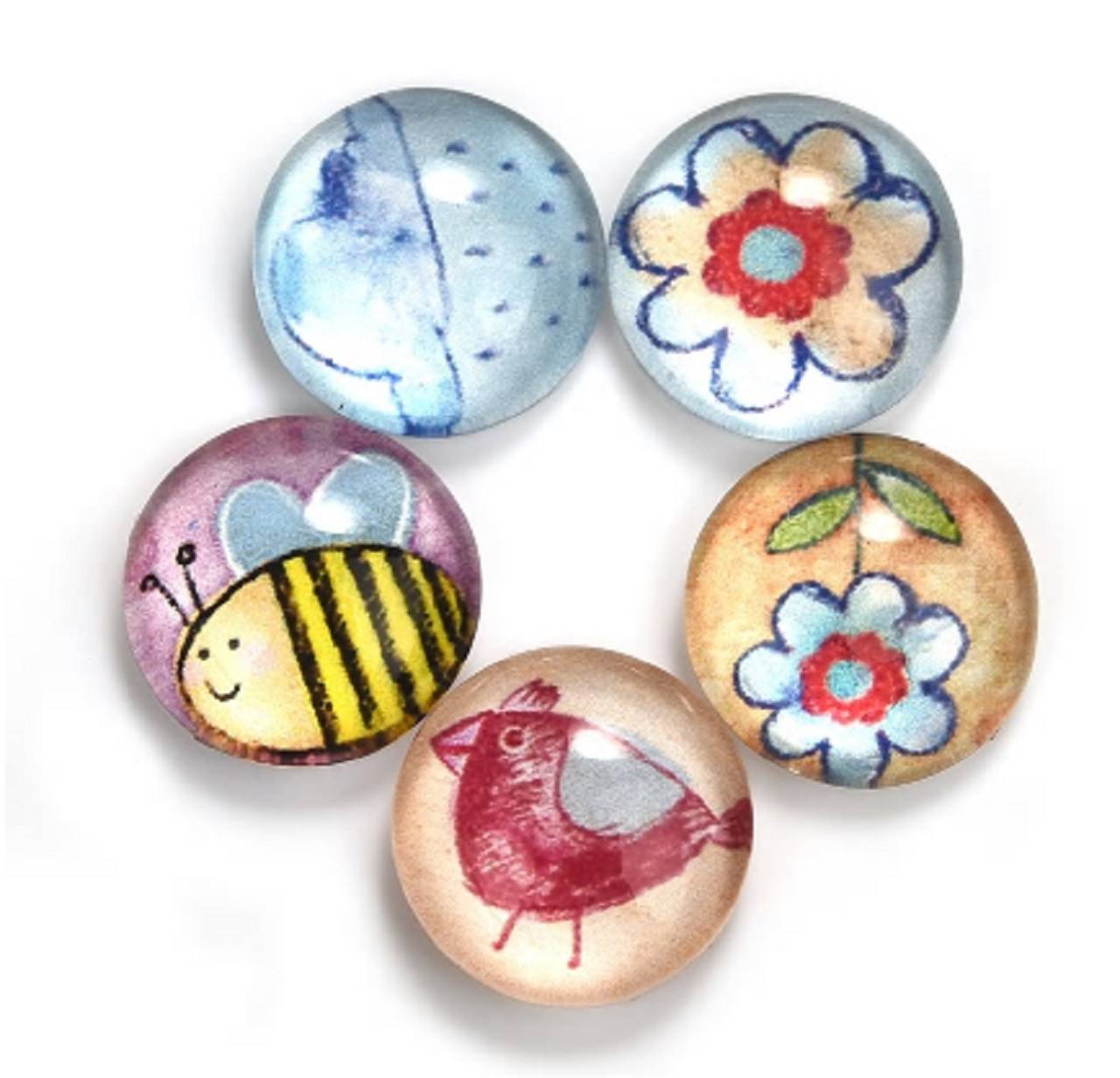 KA123 Kabošon detský motív 12 mm