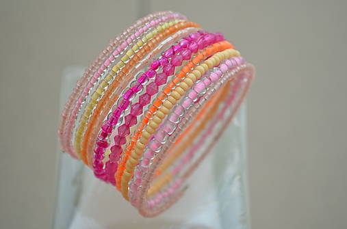 Náramky - Náramok zmrzlinový - 10828566_