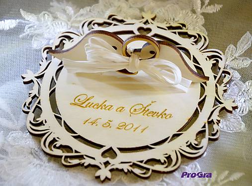 Prstene - Elegant - tanierik na obrúčky - 10831160_