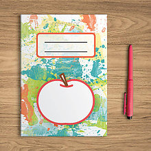 Papiernictvo - Šťavnaté ovocie - zápisník (jablko) - 10831895_