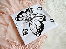 Topy, tričká, tielka - Tričko - na krídlach motýlích, biele II. L - 10836185_