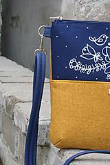Kabelky - modrotlačová kabelka Dara žltá AM 2 - 10835560_